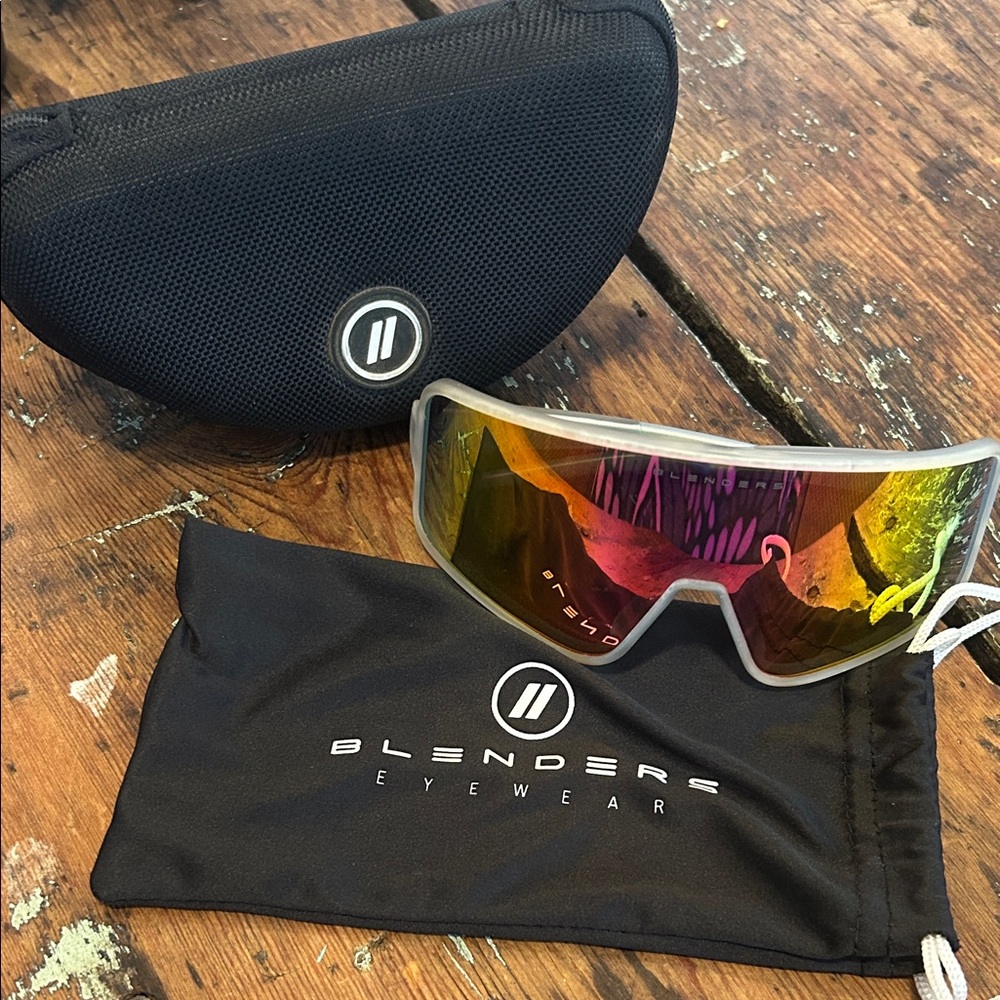 Blenders Eyewear Men's Sunglasses - Black with Red Lens
